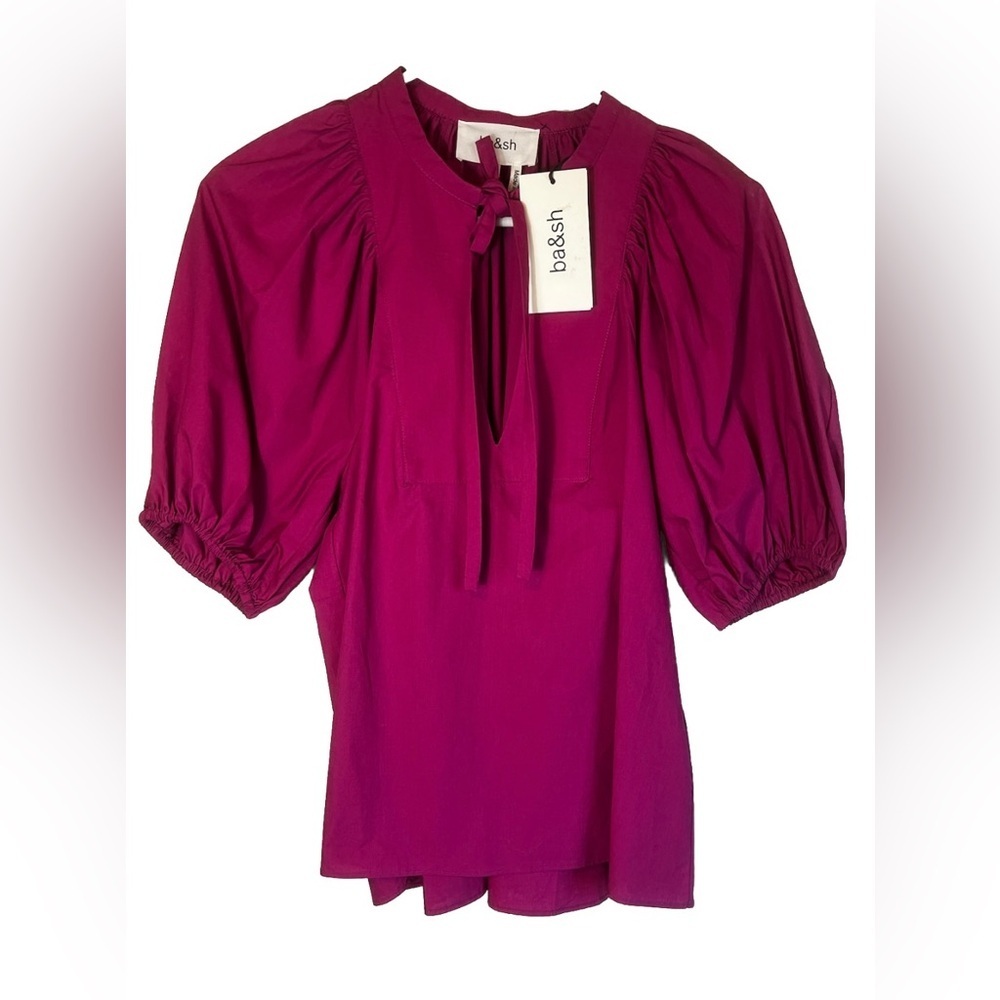 NWT BA&SH Paris Jamie Top in Fuchsia Size XS - Picture 7 of 10